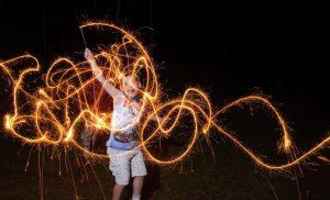 Fun with Sparklers!