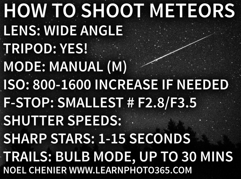How To Photograph The Perseids Meteor Shower